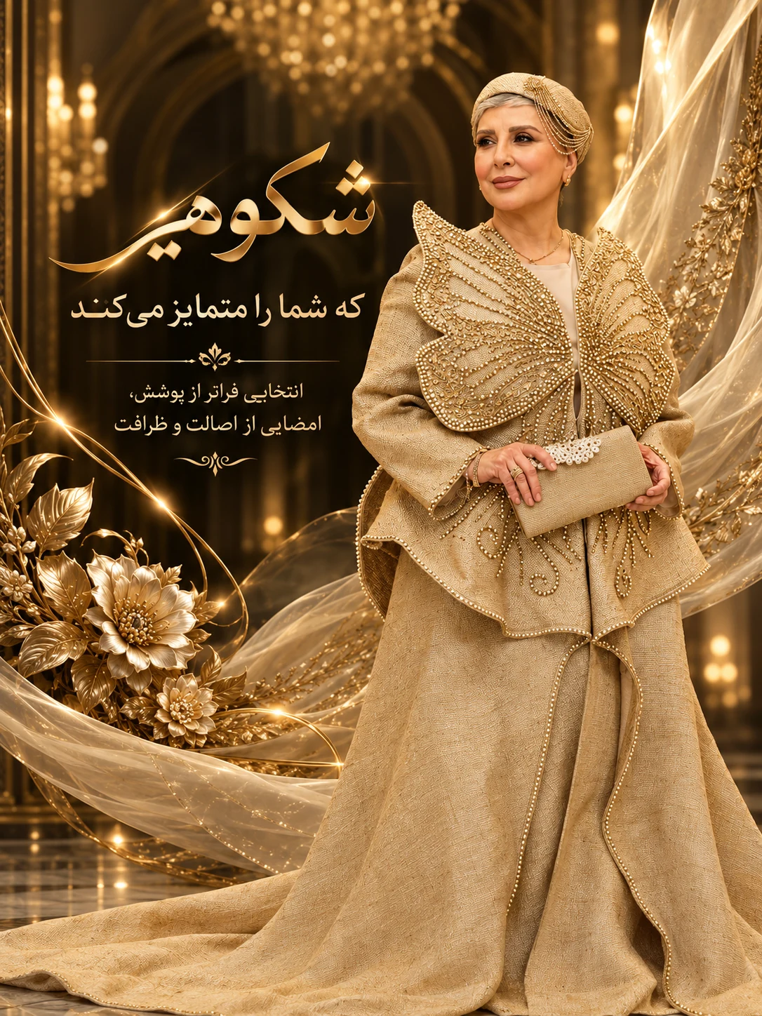 بنر موبایل مزون ماینا؛ شکوهی که شما را متمایز می‌کند